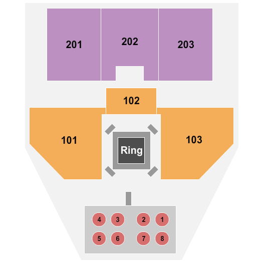 Hard Rock Live - Rockford Seating Chart: Wrestling