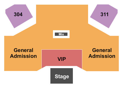 Hard Rock Live At Etess Arena Seating Chart: Endstage GA/VIP Floor 3