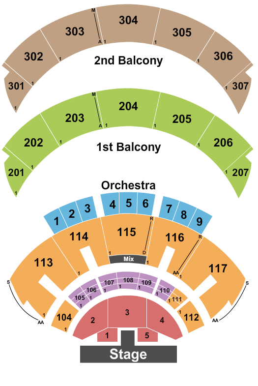 Hard Rock Live At The Seminole Hard Rock Hotel & Casino - Hollywood Seating Chart: Endstage Thrust Flr 1-5