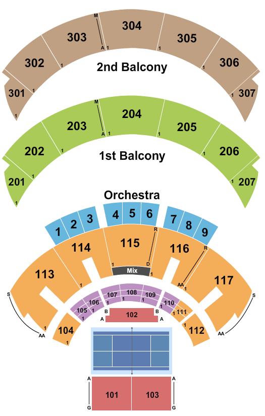 Hard Rock Live At The Seminole Hard Rock Hotel & Casino - Hollywood Seating Chart: Pickleball