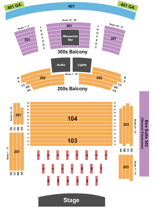 Hard Rock Live - Mississippi Seating Chart: Boxing