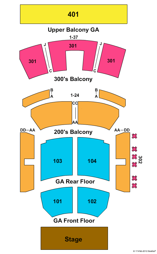 Hardrock Live Seating Chart