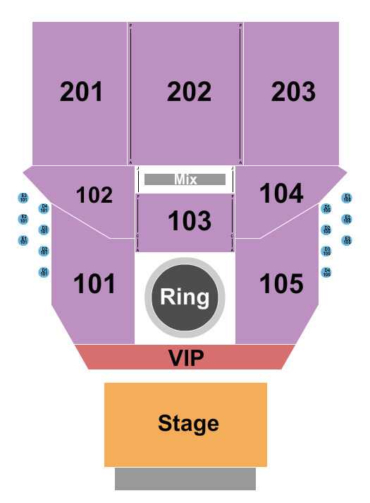 Hard Rock Live Northern Indiana Seating Chart: MMA