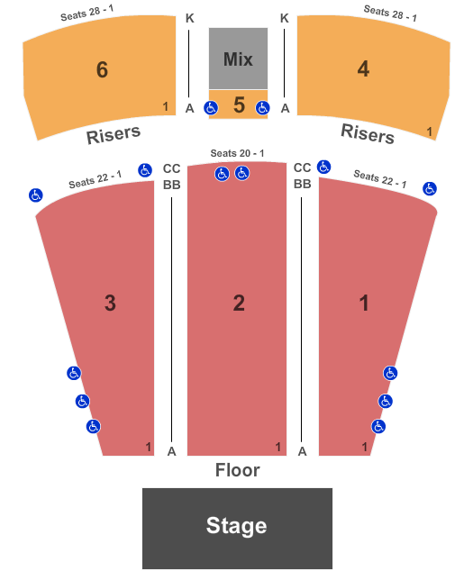 MGM Northfield Park - Center Stage Seating Chart: End Stage
