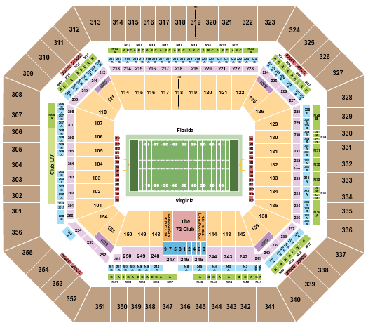 Hard Rock Stadium Soccer Seating Chart