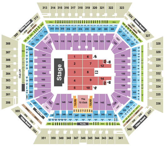 Hard Rock Stadium Seating Chart: Bruno Mars