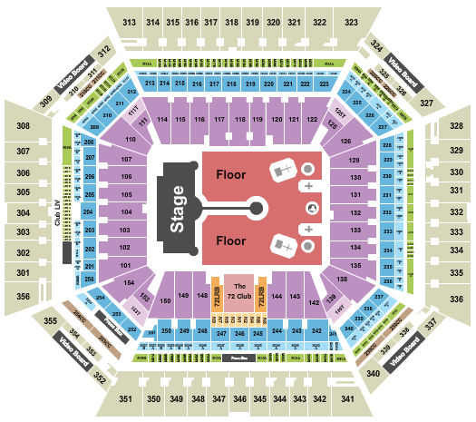 Hard Rock Stadium Seating Chart: Coldplay