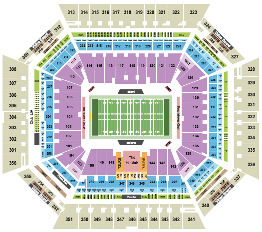 Hard Rock Stadium Seating Chart: Football - National Champ