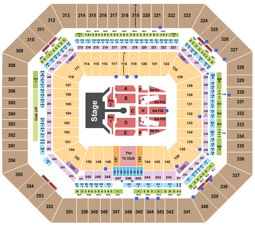 Superdome Seating Chart Rolling Stones