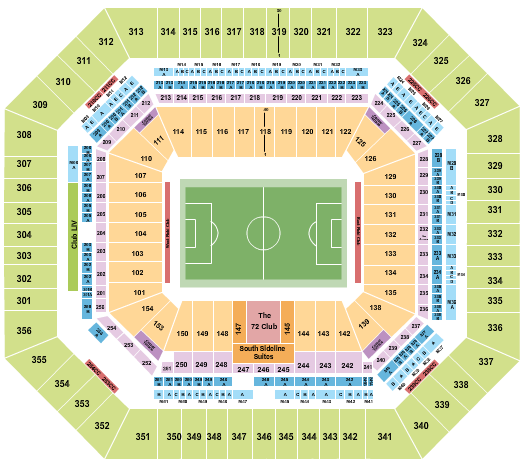 Hard Rock Stadium Seating Chart: Soccer