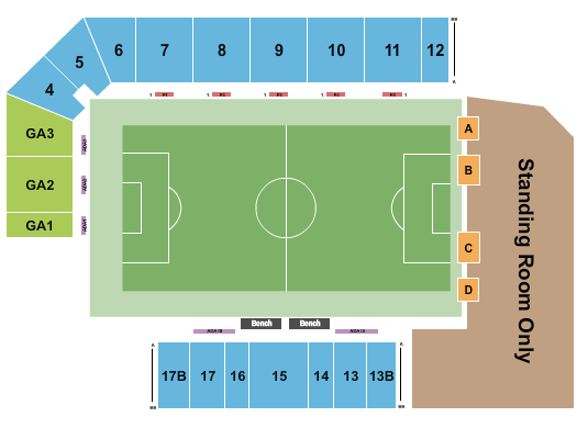 Harder Stadium Seating Chart: Soccer 2