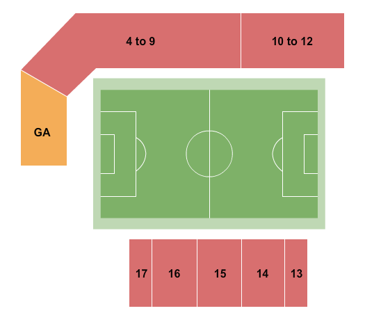 Harder Stadium Seating Chart: Soccer