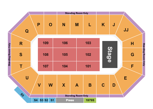 Harding Mazzotti Arena Seating Chart: Endstage 2