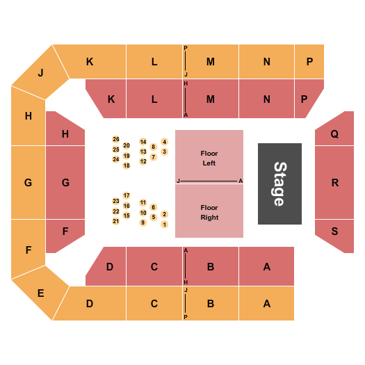 Harford Community College - APGFCU Arena Seating Chart: Concert