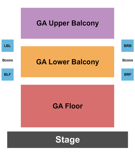 Hargray Capitol Theatre Seating Chart: GA Floor/Low & Up GA Balc