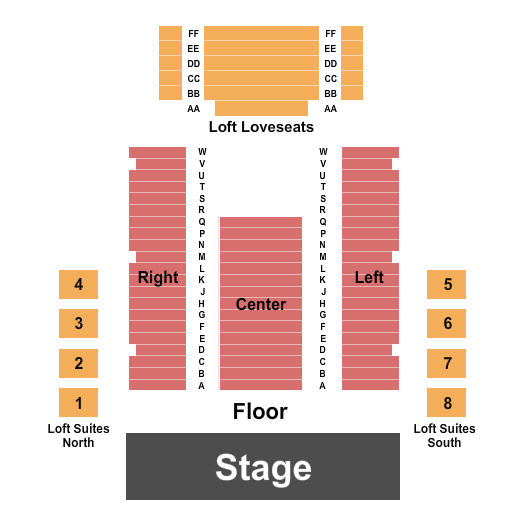 Harken Hall Seating Chart: Endstage