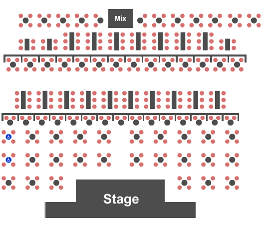 Harrah's Cabaret At Harrah's Las Vegas Seating Chart: Endstage Tables