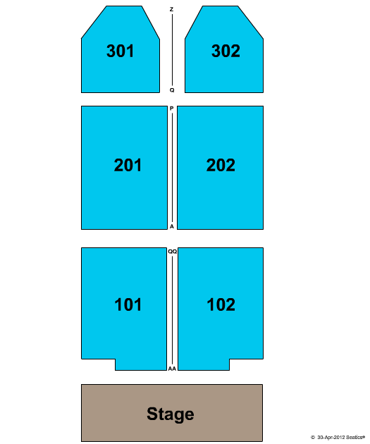 Harrahs Chester Casino & Racetrack Seating Chart