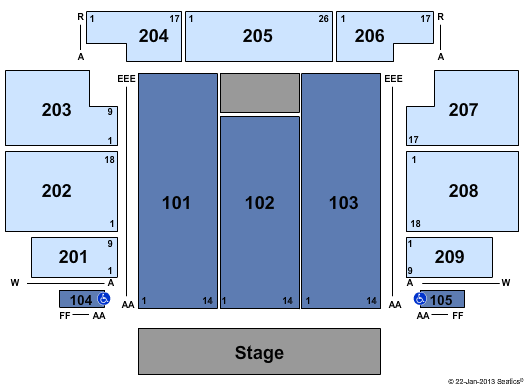 Harrah's Laughlin Rio Vista Ampitheatre Seating Chart