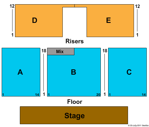 Harrah's Metropolis Casino & Hotel Seating Chart