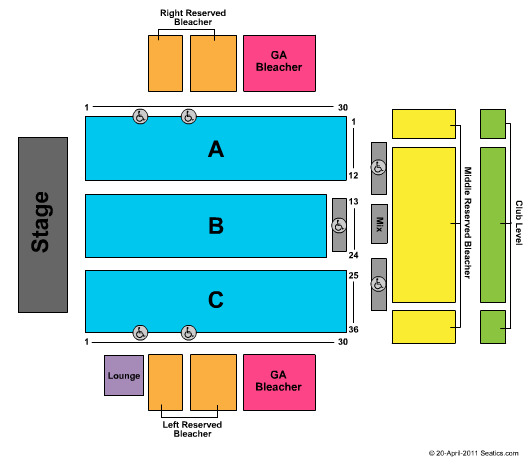 Casino Rama Entertainment Center Seating Plan