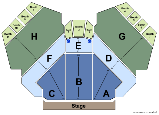 Harrahs South Shore Showroom Seating Chart