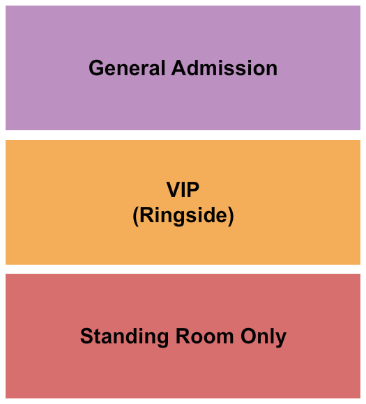 Harrisburg Comedy Zone Seating Chart: GA/Ringside/SRO