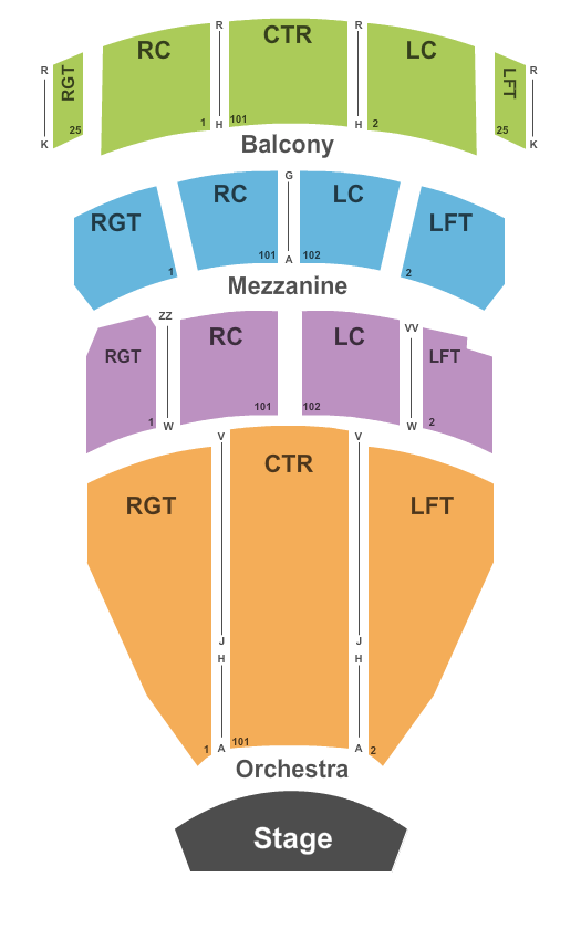 Harry and Jeanette Weinberg Theatre At The Scranton Cultural Center Seating Chart
