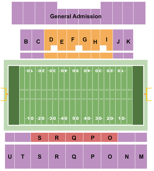 Harry Turpin Stadium Map