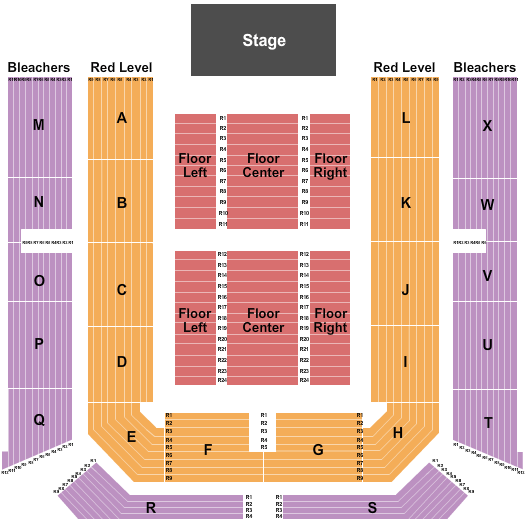 Hart Auditorium At BYU-Idaho Seating Chart: End Stage