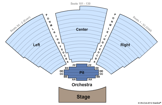 Hart Theatre At The Egg Seating Map