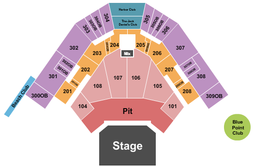 Hartford HealthCare Amphitheater Seating Chart: Endstage GA Pit 3