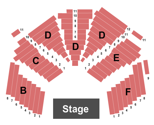 Hartford Stage Seating Chart: Endstage