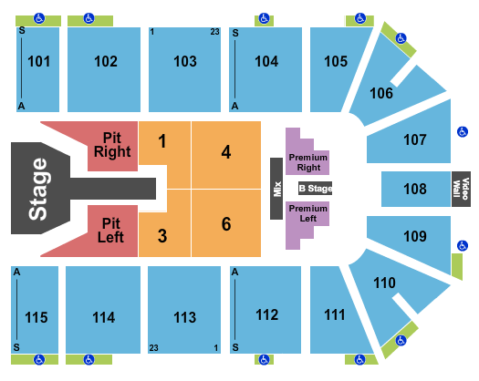 Park City Arena Seating Chart: Brandon Lake