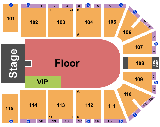 Extraco Events Center Seating Chart
