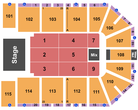 Hartman Arena Seating Chart: Endstage 4