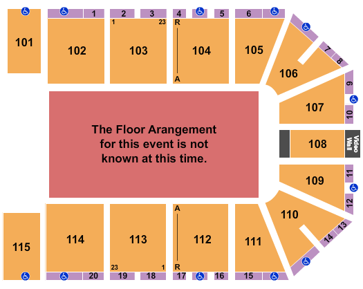 Hartman Arena Seating Chart: Generic Floor