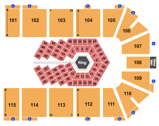 Park City Arena Seating Chart: MMA