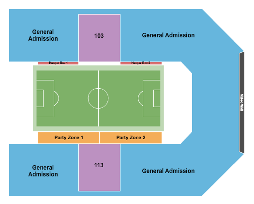 Park City Arena Seating Chart: Soccer with GA