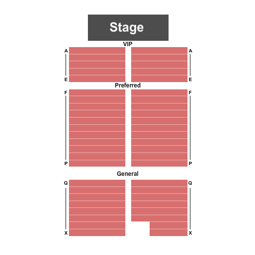 Hartville Kitchen Seating Chart: End Stage