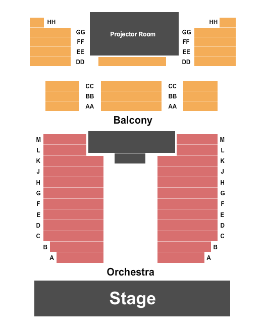 Hasskarl Auditorium Seating Chart: Endstage 2
