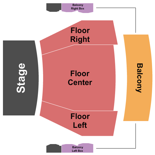 Hatfield Hall Seating Chart: End Stage
