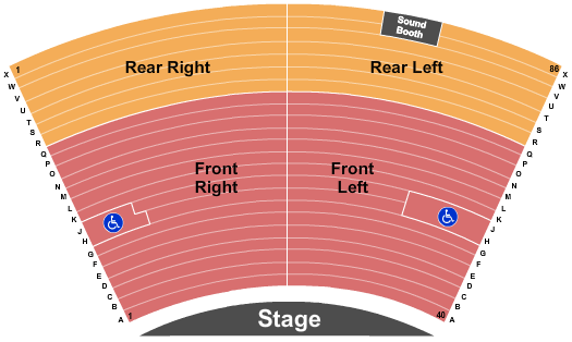 Haugh Performing Arts Center Seating Chart: Endstage 2