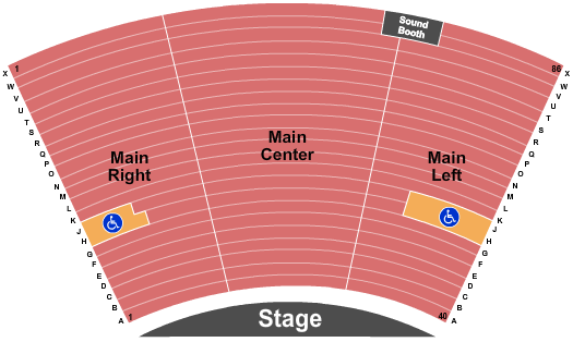 Haugh Performing Arts Center Seating Chart: End Stage