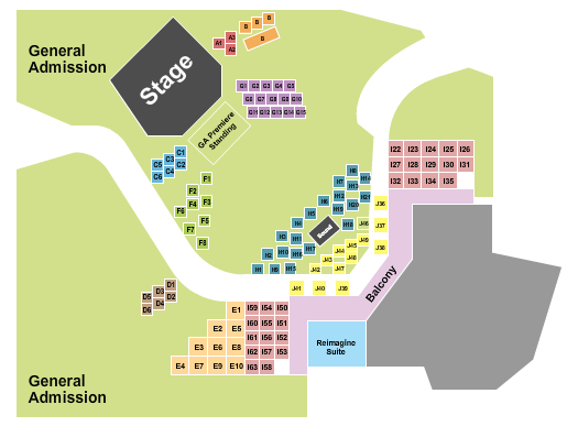 Haute Spot Seating Chart: GA & Premier 2