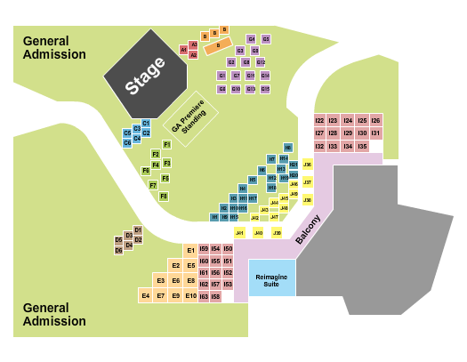 Haute Spot Seating Chart: Tables & GA Premiere