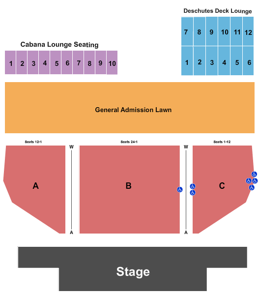 Hayden Homes Amphitheater Seating Chart: End Stage