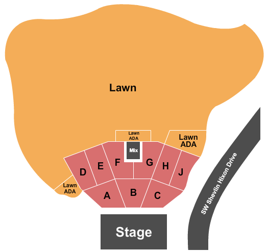Hayden Homes Amphitheater Map