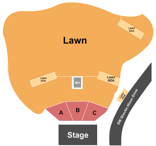 Hayden Homes Amphitheater Seating Chart: Endstage A-C/GA