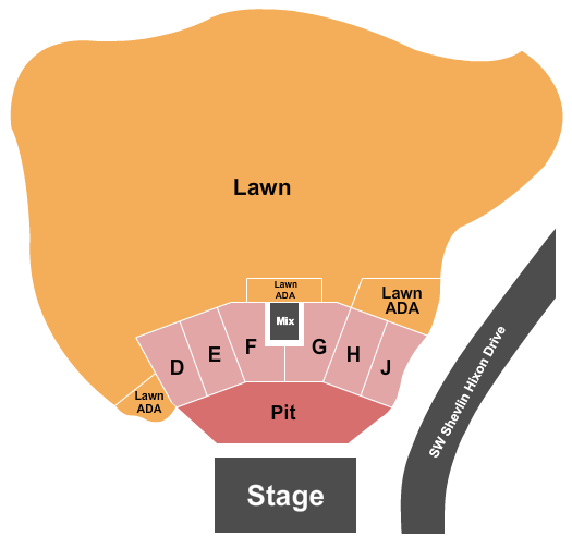 Hayden Homes Amphitheater Seating Chart: Endstage Pit